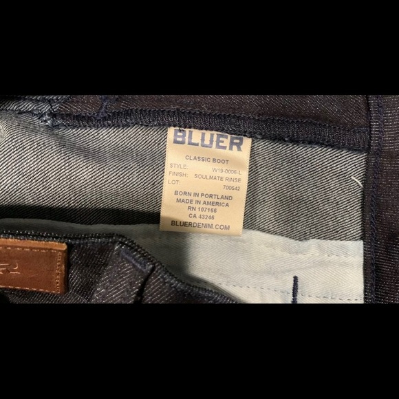 NWT $245 Men’s Bluer‎ Classic Boot Jeans Sz 25L 27L - Picture 11 of 11